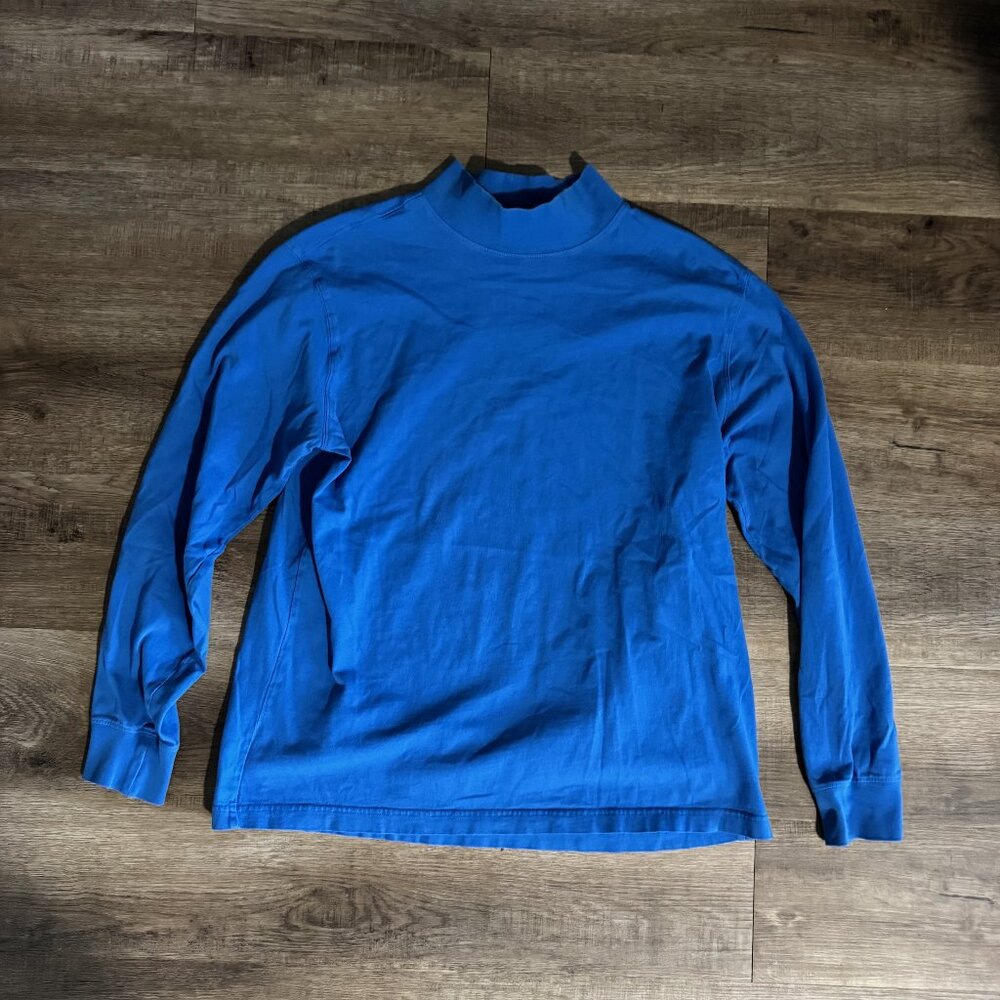 Lands End Turtleneck Long Sleeve Shirt Medium